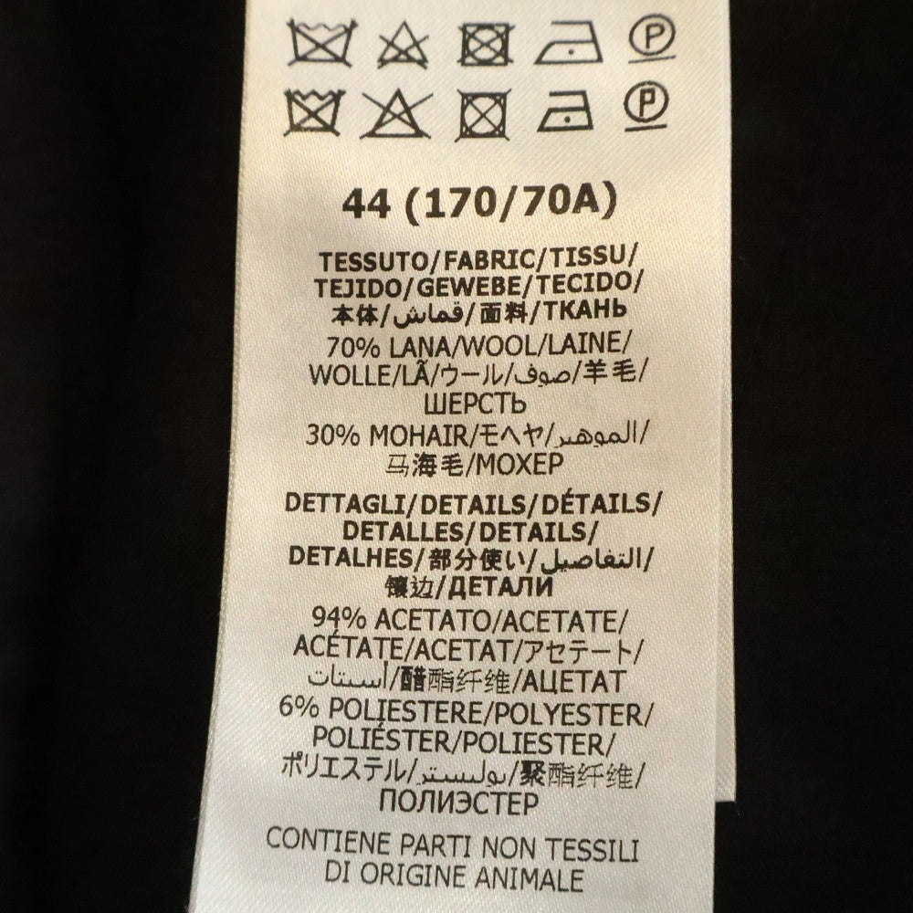 GUCCI(グッチ) サイドライン ウール モヘア スラックス トラウザーパンツ ブラック 659974 Z6724