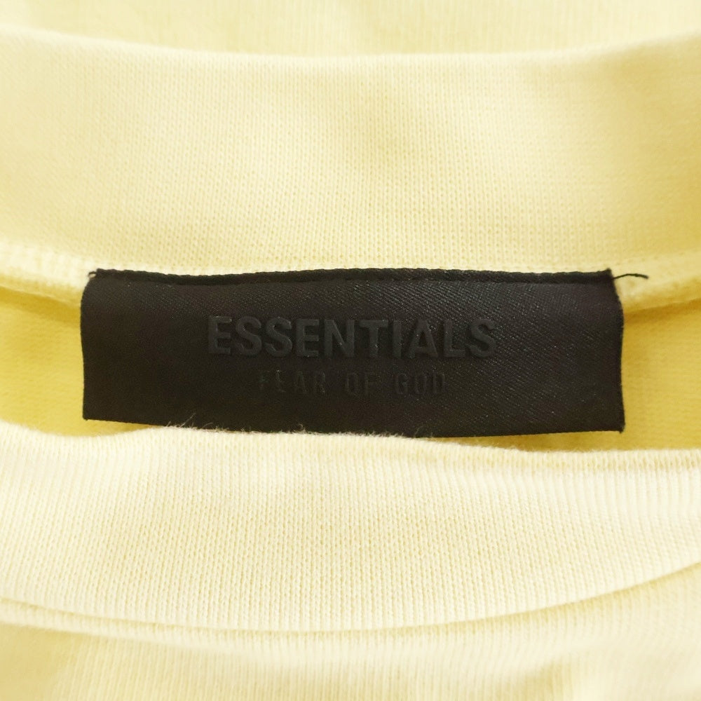 FEAR OF GOD ESSENTIALS(フィアオブゴッド エッセンシャルズ) L/S T-SHIRT フロントロゴ 長袖Tシャツ ロンT クリーム