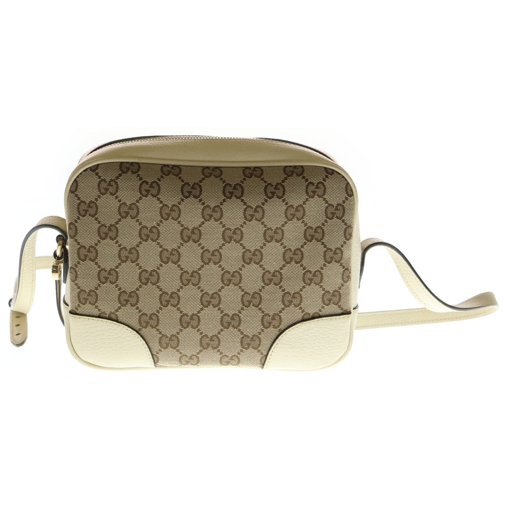 GUCCI(グッチ) GG Canvas Shoulder Bag GGキャンバスショルダーバッグ 総柄レザーショルダーバッグ 449413 520981 ブラウン/ホワイト レディース