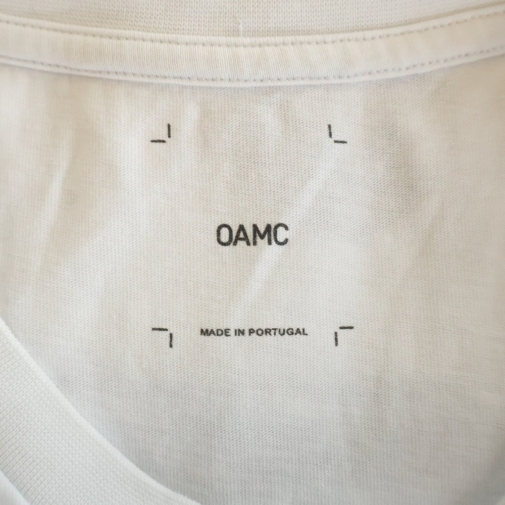 OAMC(オーエーエムシー) Silk Patch S/S Tee シルクパッチTシャツ クルーネック半袖Tシャツ カットソー 24E28OAJ18 ホワイト