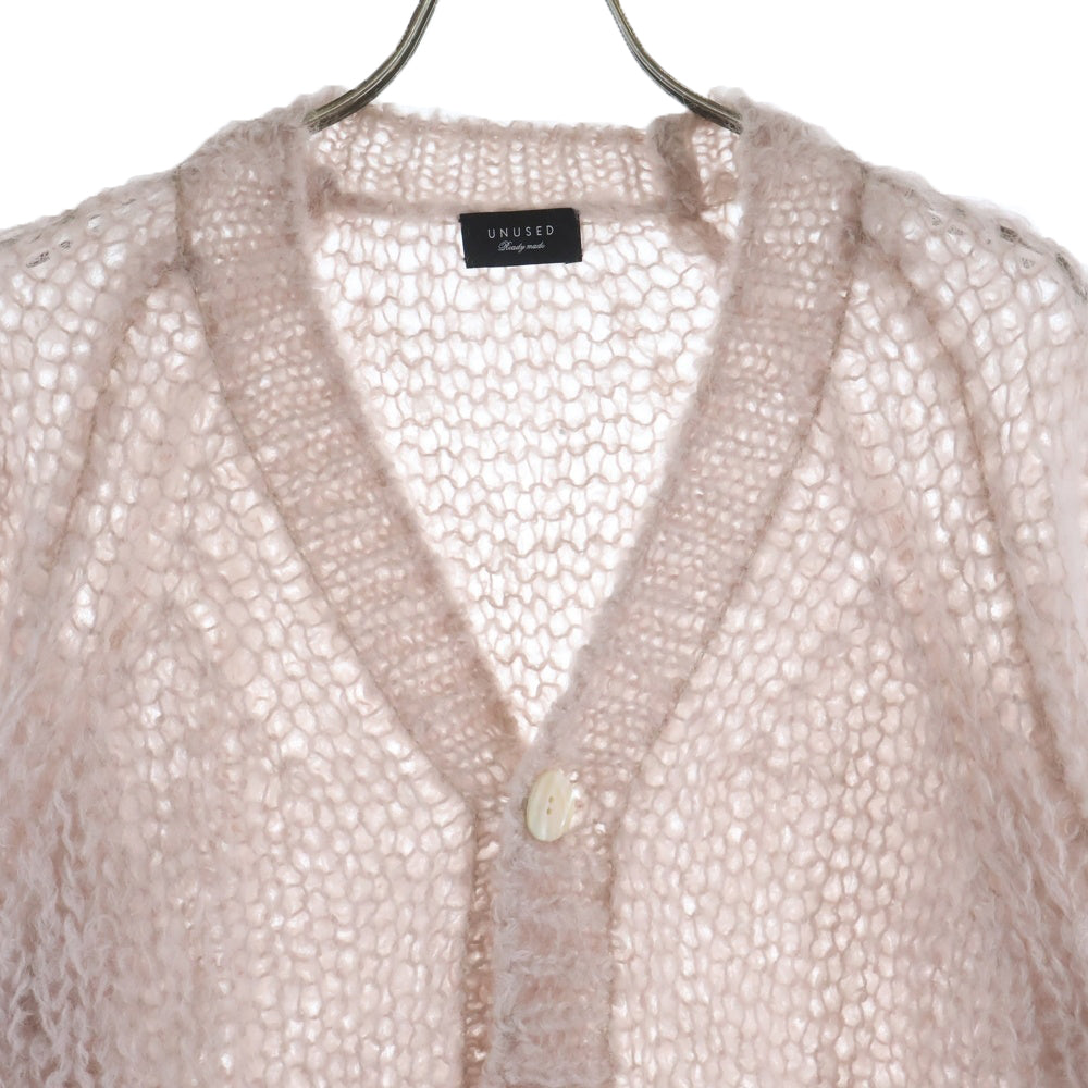 UNUSED(アンユーズド) 25SS MOHAIR KNIT CARDIGAN モヘアニットカーディガン モヘアセーター US2519-C001S2 ピンク