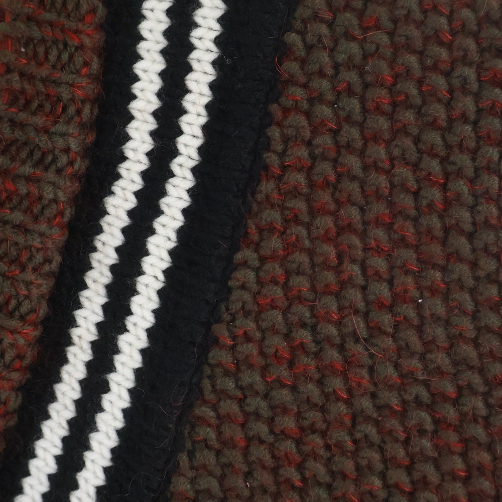 NO BRAND(ノーブランド) COGNOMEN コグノーメン LAYERED KNIT VEST レイヤードニットベスト Vネックニットベスト WA-KN-U03 バーガンディー