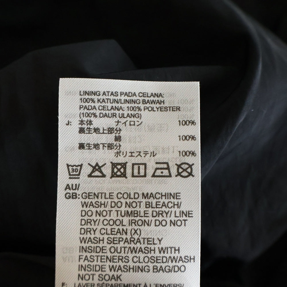 adidas(アディダス) Adilenium Over Size SST Track Pants アディレニウム オーバーサイズSSTトラックパンツ ロゴ刺繍ジップナイロンイージーパンツ JX1692 1L8006 ブラック