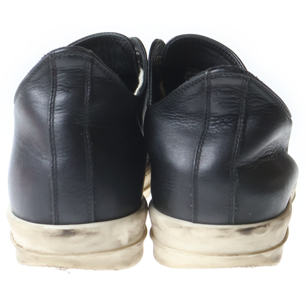 Rick Owens(リックオウエンス) LOW SNEAKS ラモーンズ レザーローカットスニーカー ブラック