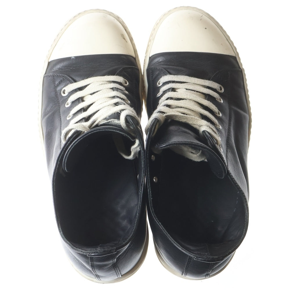 Rick Owens(リックオウエンス) LOW SNEAKS ラモーンズ レザーローカットスニーカー ブラック