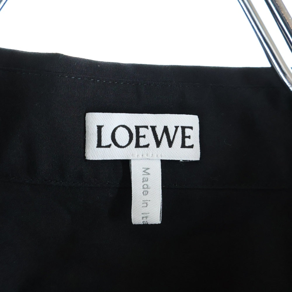 LOEWE(ロエベ) 25SS Anagram Shirts アナグラムシャツ ロゴ刺繍ボタンダウン長袖シャツ H526Y05WDX ブラック