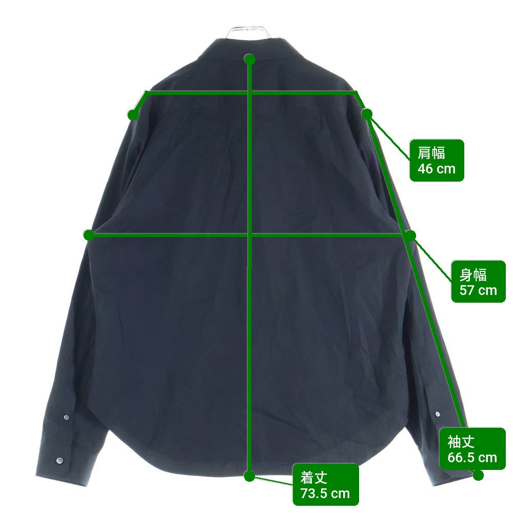 LOEWE(ロエベ) 25SS Anagram Shirts アナグラムシャツ ロゴ刺繍ボタンダウン長袖シャツ H526Y05WDX ブラック