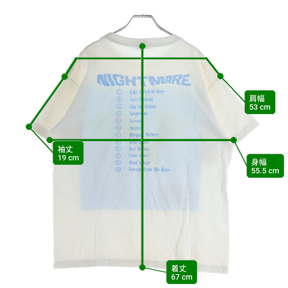 SAINT MICHAEL(セントマイケル) ×FORSOMEONE SS T-SHIRT ×フォーサムワン ロゴプリントクルーネック半袖Tシャツ SM-A23-0000-C10 ホワイト