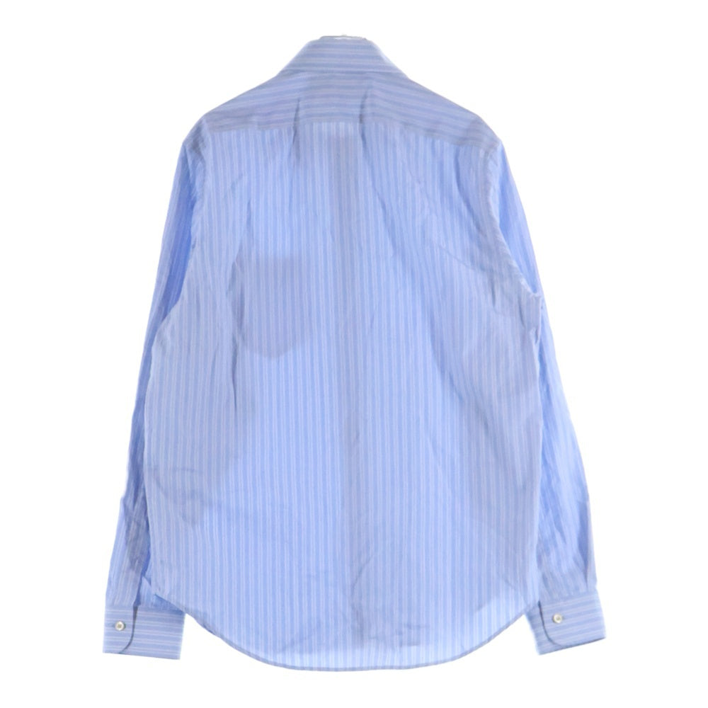 GUCCI(グッチ) Chest Pocket Stripe Cotton Shirt チェストポケットストライプコットンシャツ コットン長袖シャツ 703396ZAI4C ブルー