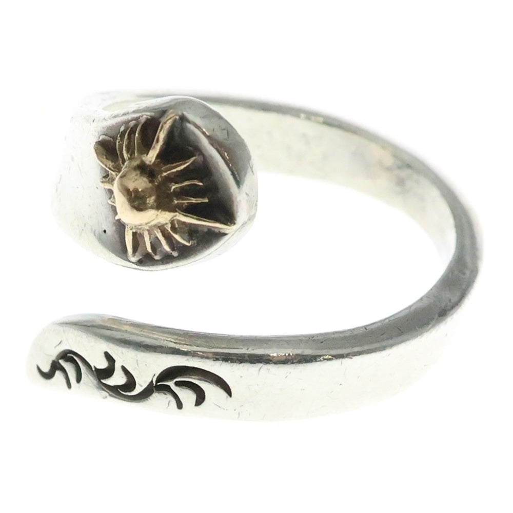 ARIZONA FREEDOM(アリゾナフリーダム) R-4a 太陽神 唐草 18K/SV925 コンビリング 指輪 ゴールド/シルバー