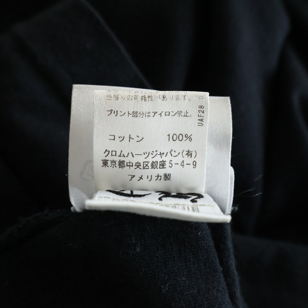 CHROME HEARTS(クロムハーツ) Cemetery Cross Tire Track L/S Tee セメタリークロスタイヤトラックロングスリーブ長袖Tシャツ ブラック