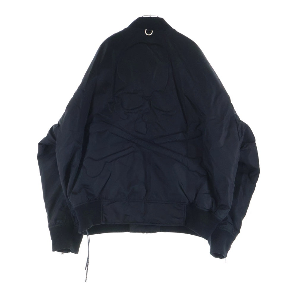 mastermind JAPAN(マスターマインドジャパン) 22AW Episode 9 nonesuch Back Padded Skull MA-1 Bomber Jacket MA-1ボンバージャケット ジップアップナイロン中綿ブルゾン MJ22E09-BL032-504