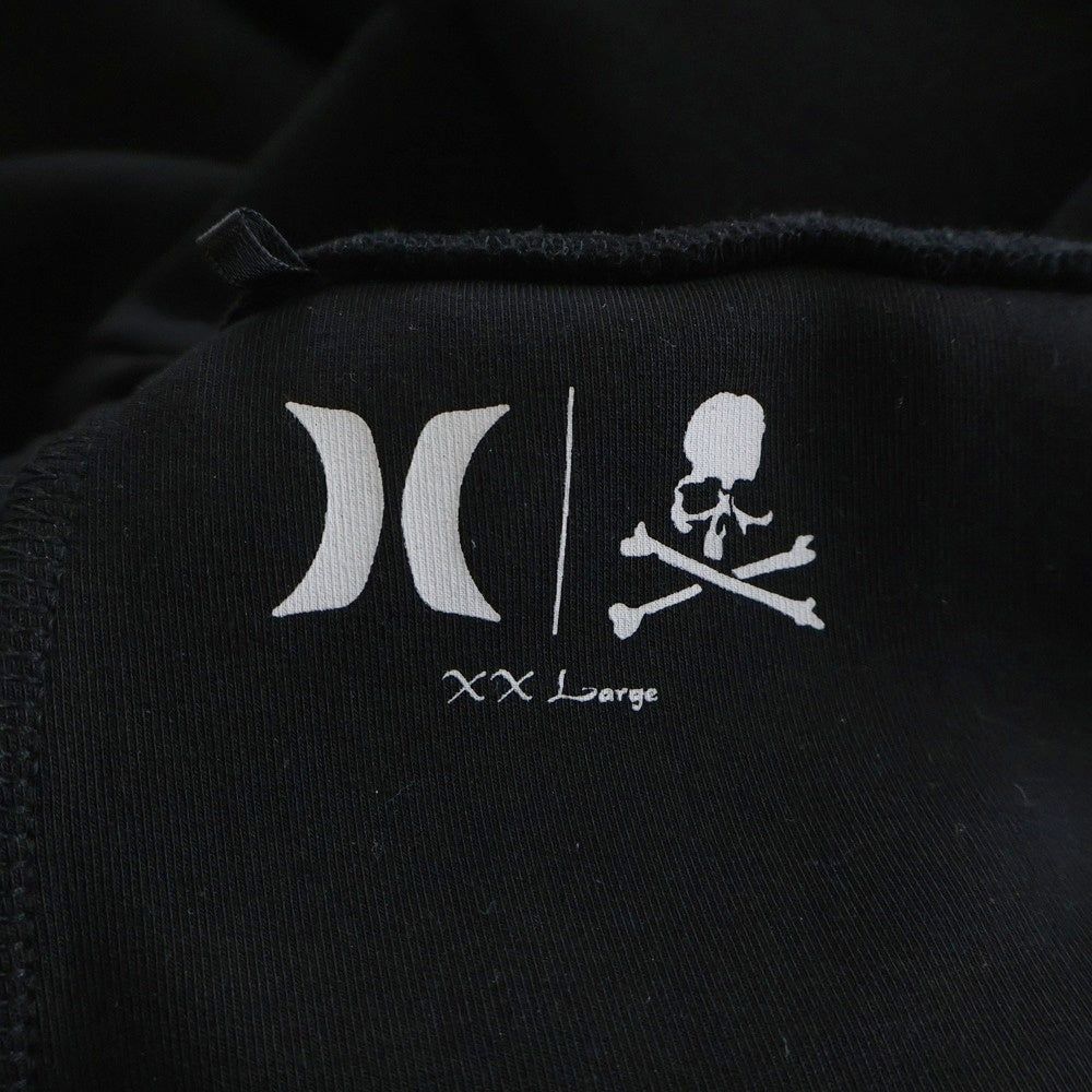 mastermind JAPAN(マスターマインドジャパン) ×Hurley Phantom Drawstring Pants ハーレー ファントムドローストリングパンツ ロゴプリントスウェットパンツ ブラック