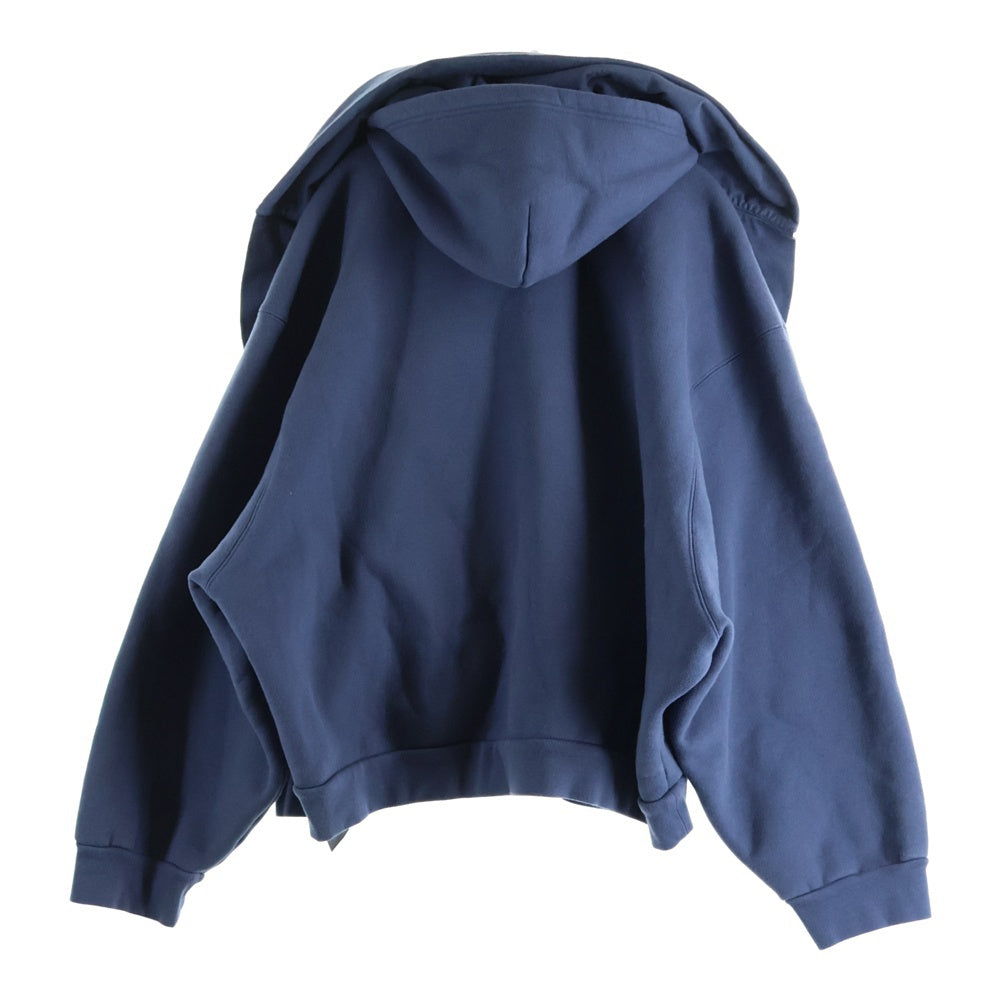 BALENCIAGA(バレンシアガ) 24AW Icognito Zip Up Hoodie 794739 TQVX1 イコグニート ジップアップフーディ パーカー ネイビー