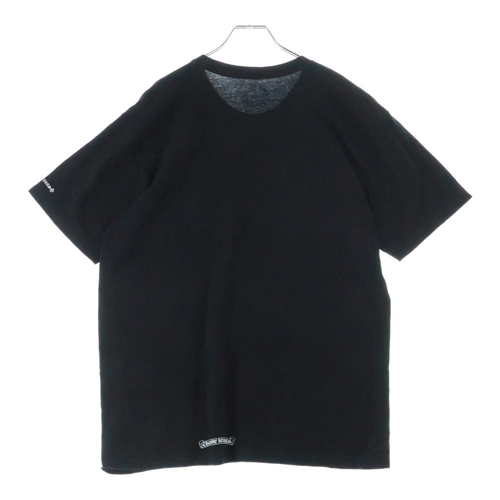 CHROME HEARTS(クロムハーツ) CH T-SHIRT ネックロゴ クルーネック半袖Tシャツカットソー ブラック
