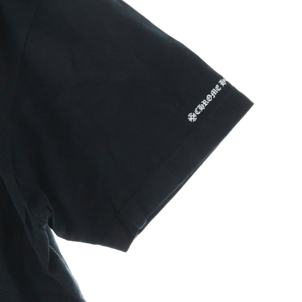 CHROME HEARTS(クロムハーツ) CH T-SHIRT ネックロゴ クルーネック半袖Tシャツカットソー ブラック