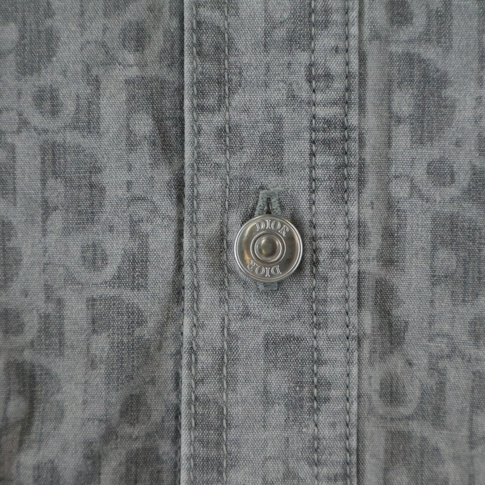 DIOR(ディオール) 20AW Oblique Overshirt オブリーク オーバーシャツ グレー 013D585B3001