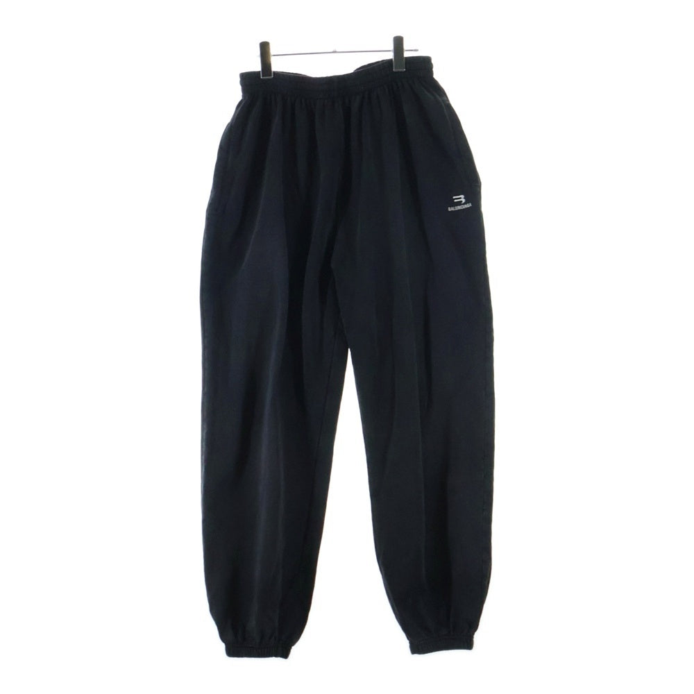 BALENCIAGA(バレンシアガ) Stretch Knee Sweat Pants ロゴ刺繍 スウェット パンツ チャコール 675244 TLVA1