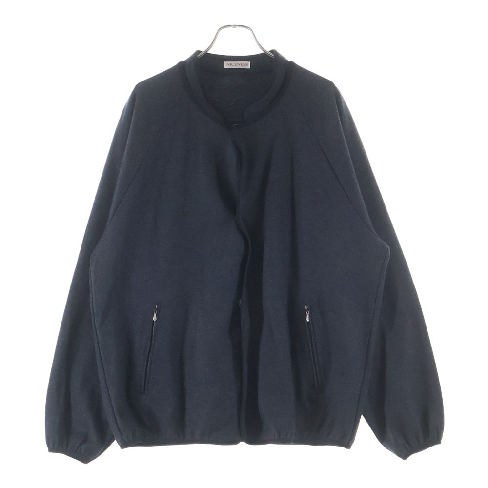 NICENESS(ナイスネス) 【SAMPLE品】 120s Wool Jersey Piping Jacket ウールミルド パイピングジャケット グレー