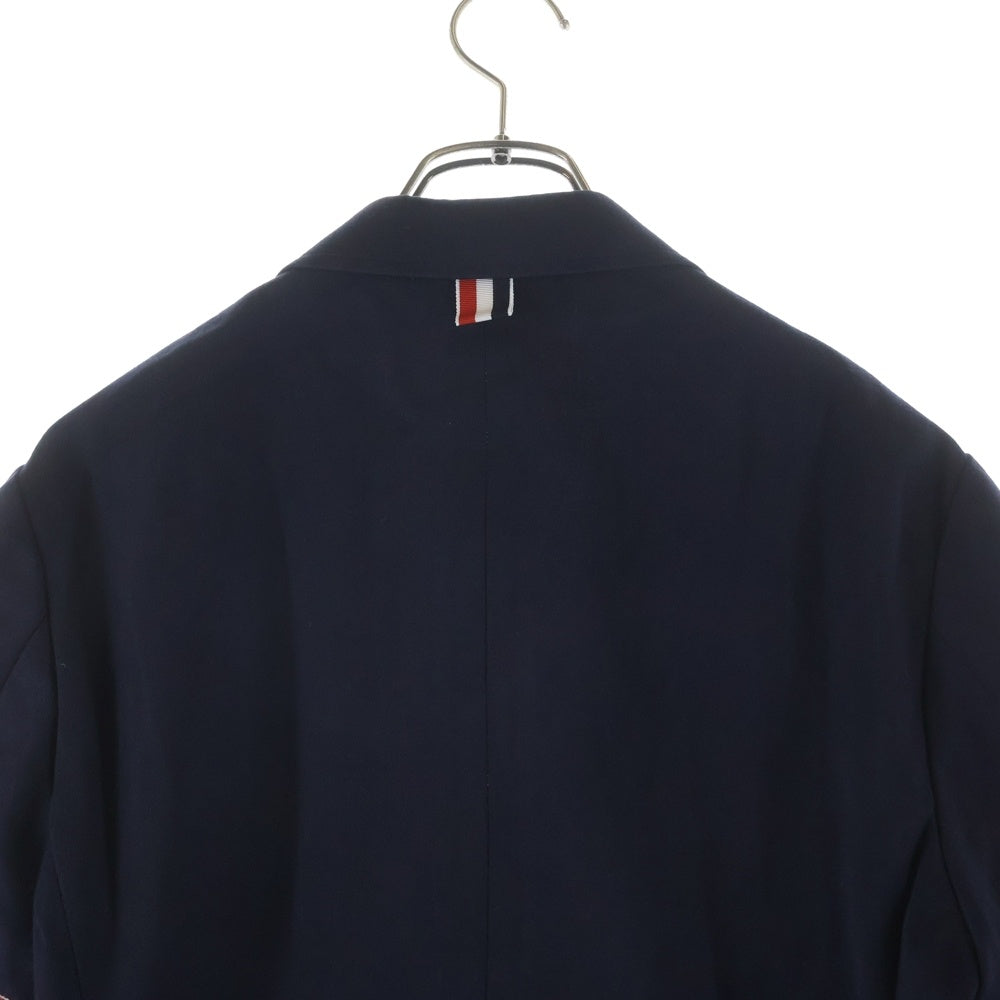 THOM BROWNE(トムブラウン) フロントポケット ロゴストライプ テーラードジャケット ネイビー MJU500A-04348415
