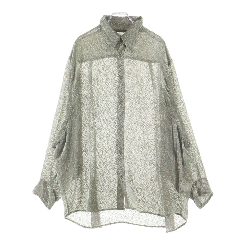 MAGLIANO(マリアーノ) レーヨン シースルー 長袖シャツ グリーン SH02FA02