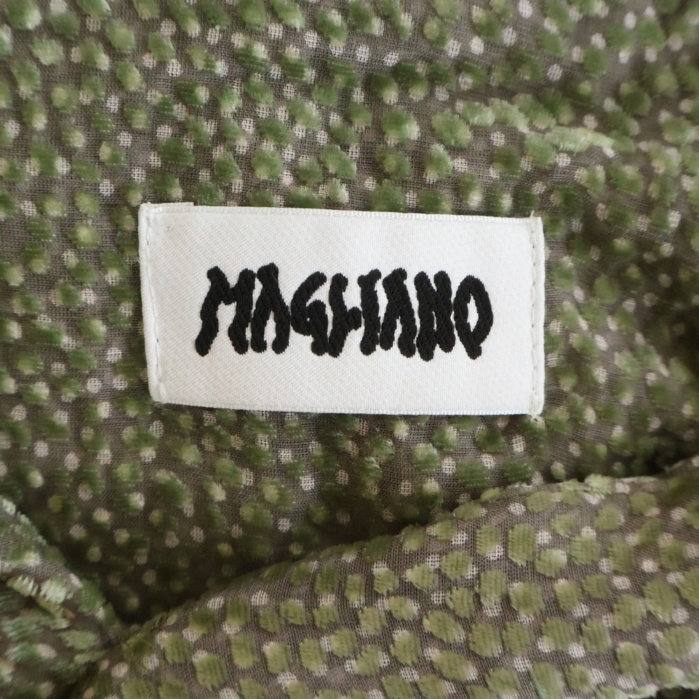 MAGLIANO(マリアーノ) レーヨン シースルー 長袖シャツ グリーン SH02FA02