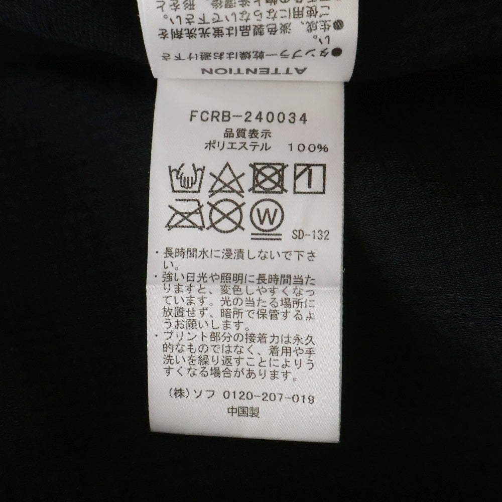 F.C.R.B./F.C.Real Bristol/FCRB(エフシーアールビー/エフシーレアルブリストル) 24SS TEAM BLAZER フロントロゴポケット ブレザー テーラードジャケット ブラック FCRB-240034