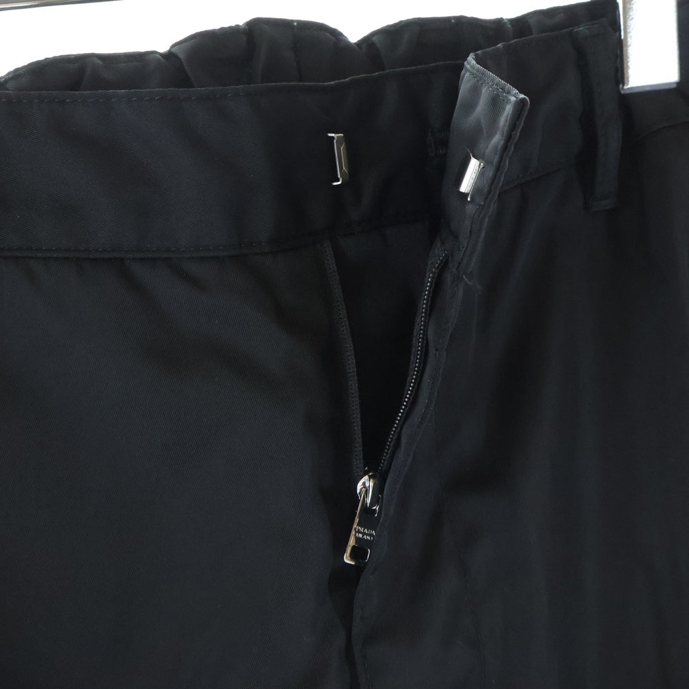 PRADA(プラダ) Re-Nylon バックトライアングルロゴデザイン リナイロン イージーパンツ ブラック S202 1WQ8