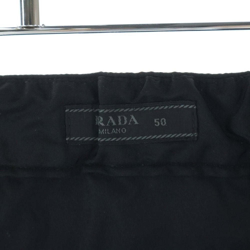 PRADA(プラダ) Re-Nylon バックトライアングルロゴデザイン リナイロン イージーパンツ ブラック S202 1WQ8