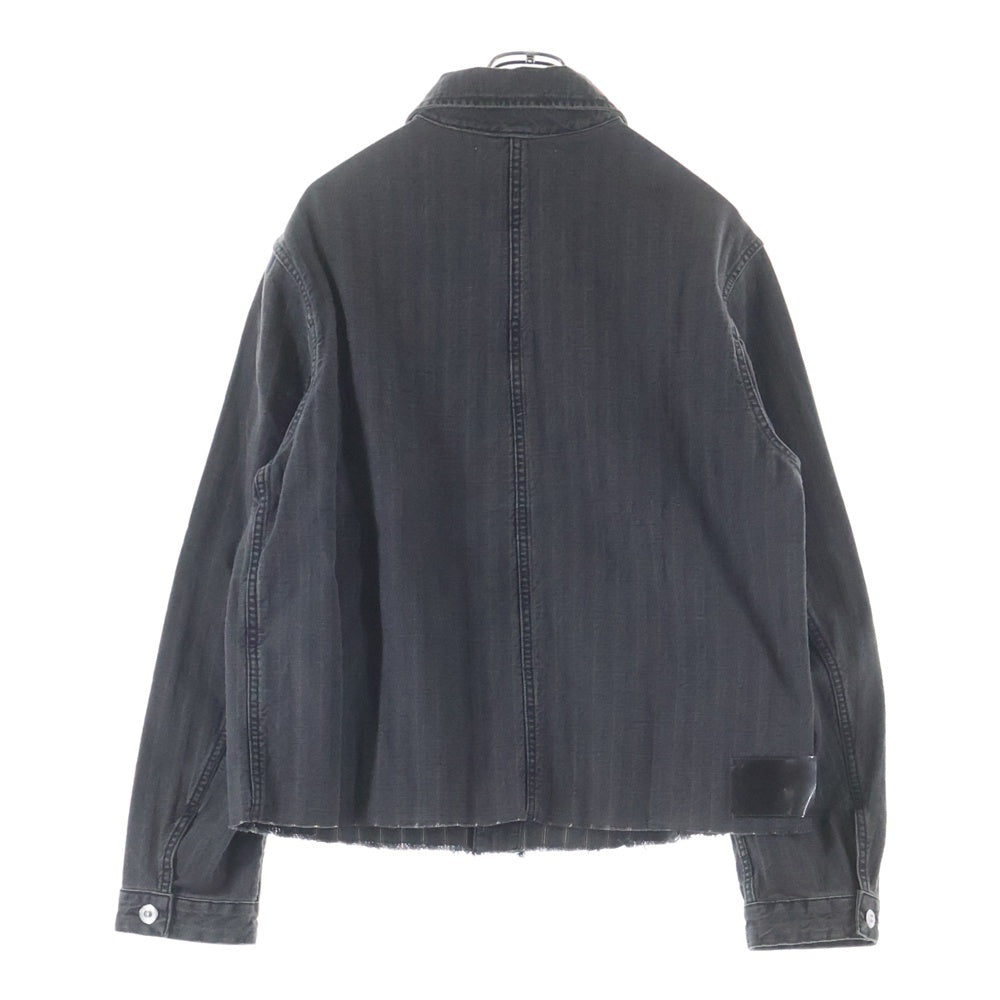OUR LEGACY(アワーレガシー) CUT REBIRTH JACKET カットアウト デニム シャツ ジャケット ダークグレー M2245RT