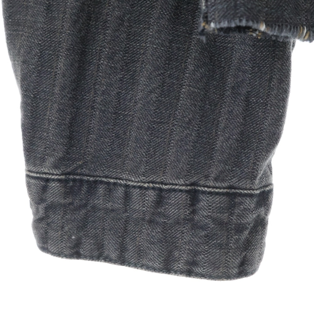 OUR LEGACY(アワーレガシー) CUT REBIRTH JACKET カットアウト デニム シャツ ジャケット ダークグレー M2245RT