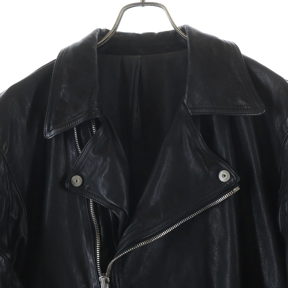 Yohji Yamamoto(ヨウジヤマモト) ×Back Lash ''BACKLASH 25'' Motorcycle Jacket 25周年限定 モーターサイクルジャケット ロゴレザーパッチライダースジャケット HO-Y90-732