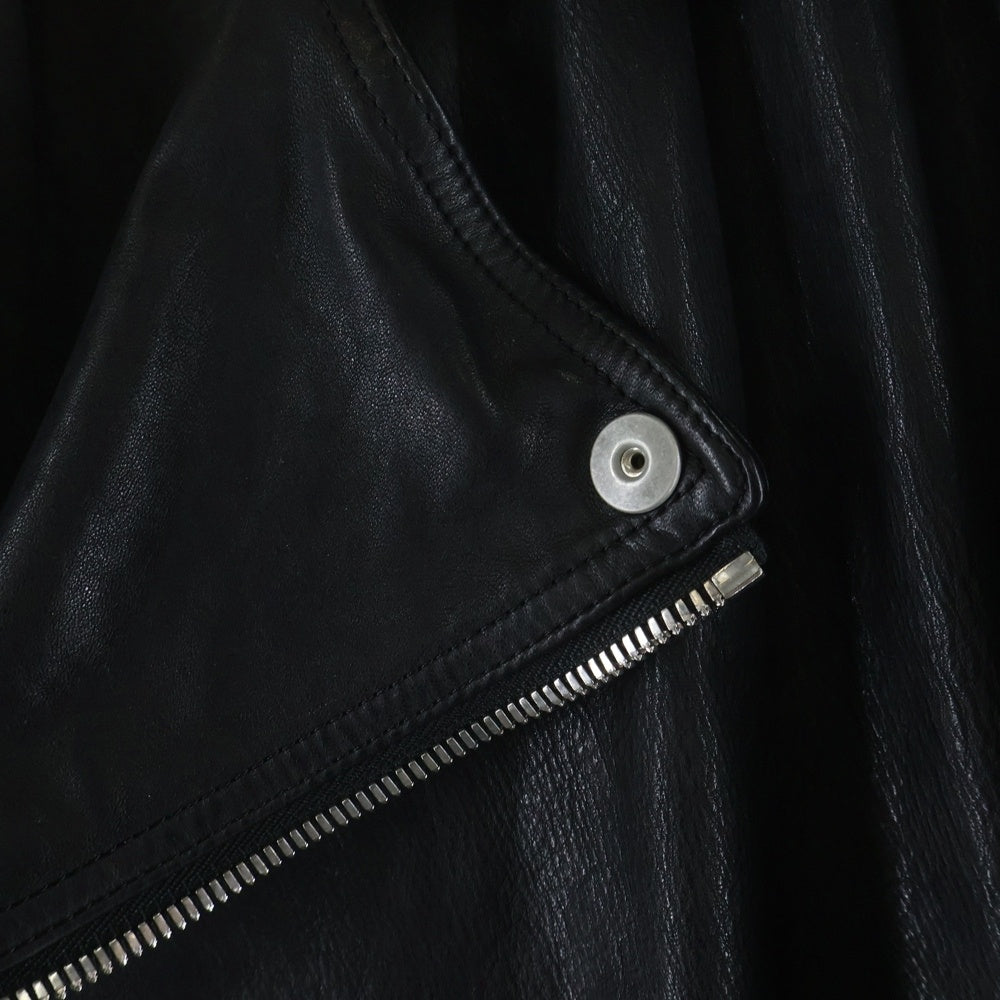Yohji Yamamoto(ヨウジヤマモト) ×Back Lash ''BACKLASH 25'' Motorcycle Jacket 25周年限定 モーターサイクルジャケット ロゴレザーパッチライダースジャケット HO-Y90-732
