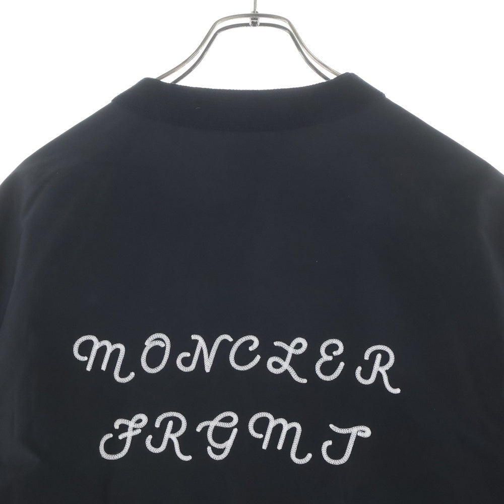 MONCLER(モンクレール) 25SS ×FRGMNT Anice Jacket ×フラグメント ロゴ刺繍ノーカラーダウンジャケット K109U1A00002 ブラック