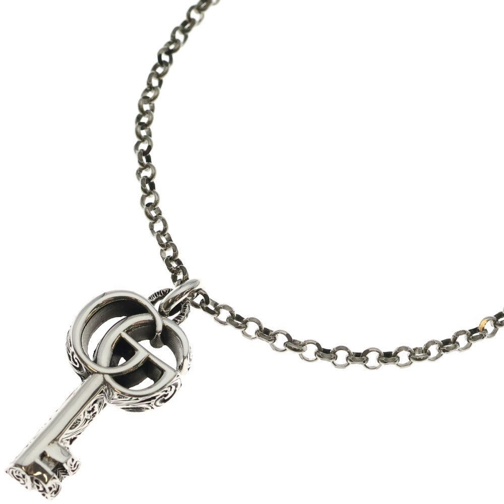GUCCI(グッチ) Double G Key Pendant Necklace ダブルGキーペンダントネックレス SV925 チェーンネックレス 627757 J8400 0701 レディース