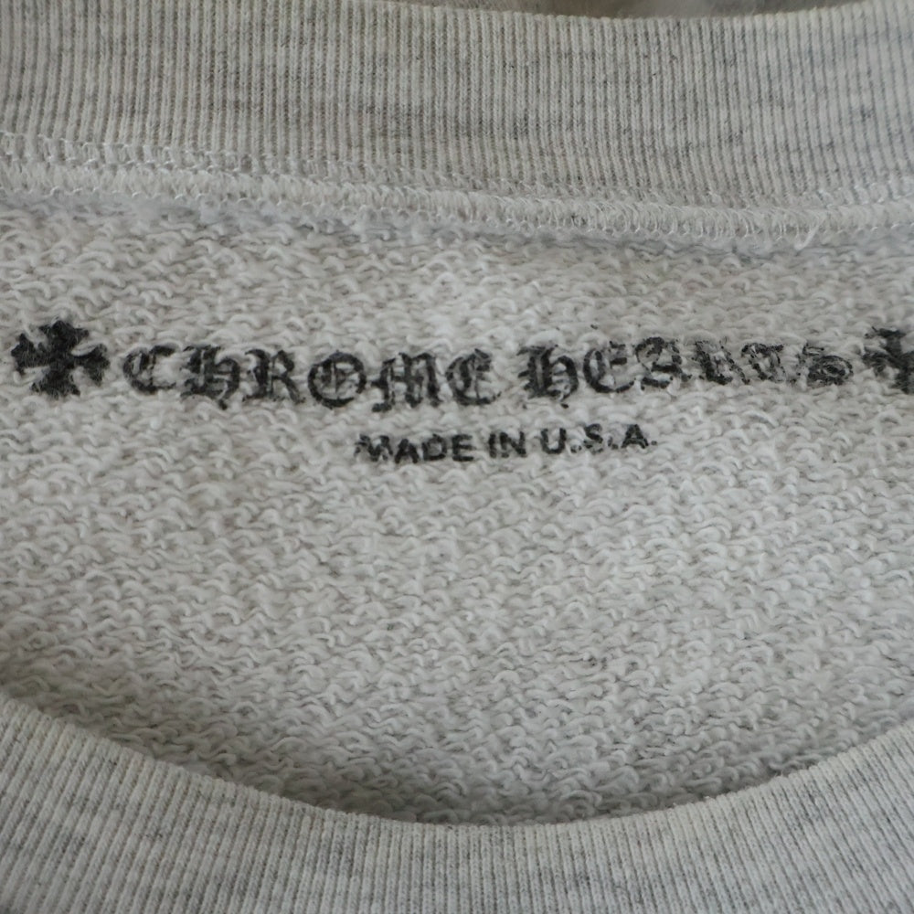 CHROME HEARTS(クロムハーツ) MATTY BOY PPO BRAIN SWTSHRT マッティボーイ ブレイン クルーネックスウェットトレーナー グレー