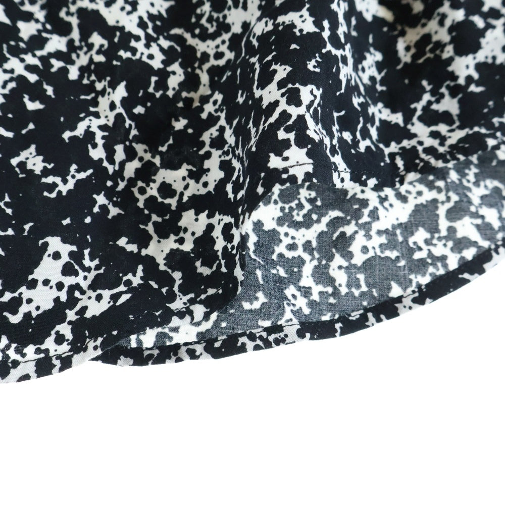 CELINE(セリーヌ) 19AW スプラッター マーブルプリントクラシック総柄長袖シャツ ブラック 2C028371F