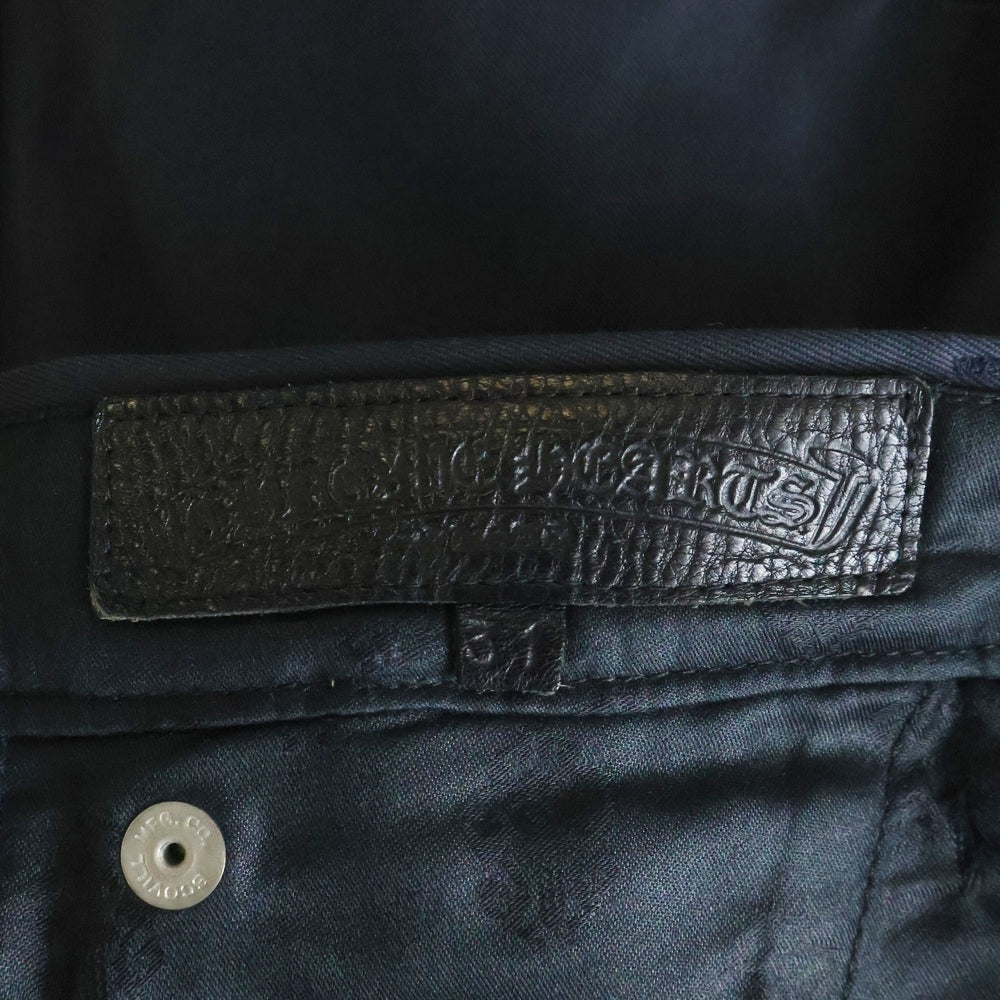 CHROME HEARTS(クロムハーツ) CHINOS クロスボールボタンコットンチノロングパンツ ネイビー