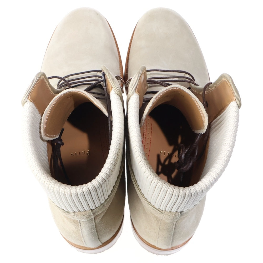 CHRISTIAN LOUBOUTIN(クリスチャンルブタン) TRAPMAN FLAT Atlas Beige トラップマン フラット アトラスベージュ ハイカットブーツ シューズ ベージュ