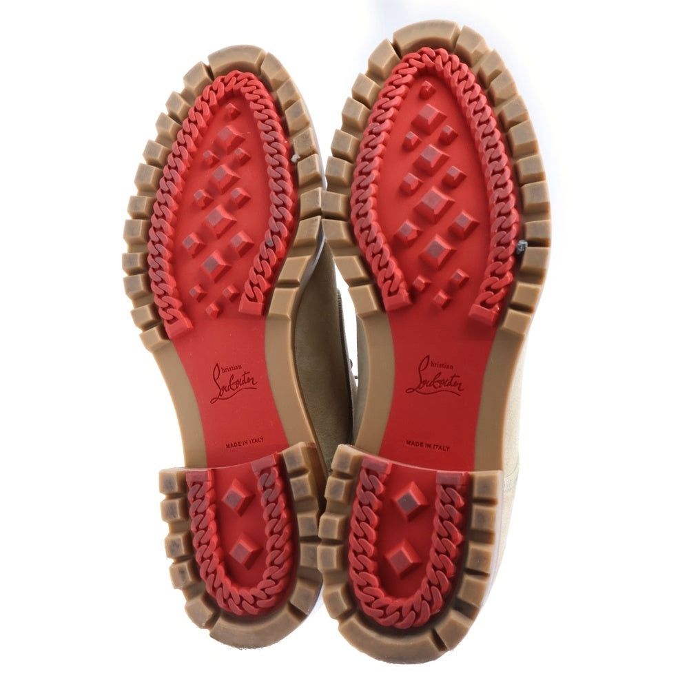 CHRISTIAN LOUBOUTIN(クリスチャンルブタン) TRAPMAN FLAT Atlas Beige トラップマン フラット アトラスベージュ ハイカットブーツ シューズ ベージュ