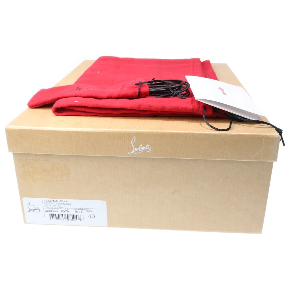 CHRISTIAN LOUBOUTIN(クリスチャンルブタン) TRAPMAN FLAT Atlas Beige トラップマン フラット アトラスベージュ ハイカットブーツ シューズ ベージュ