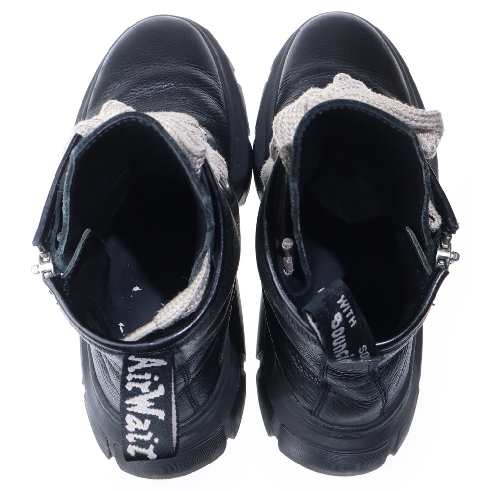 Rick Owens(リックオウエンス) ×Dr.Martens 1460 Quad Sole Megalace Boot ドクターマーチン 1460 クアッド ソール メガ レースハイカットブーツ ブラック 31755001