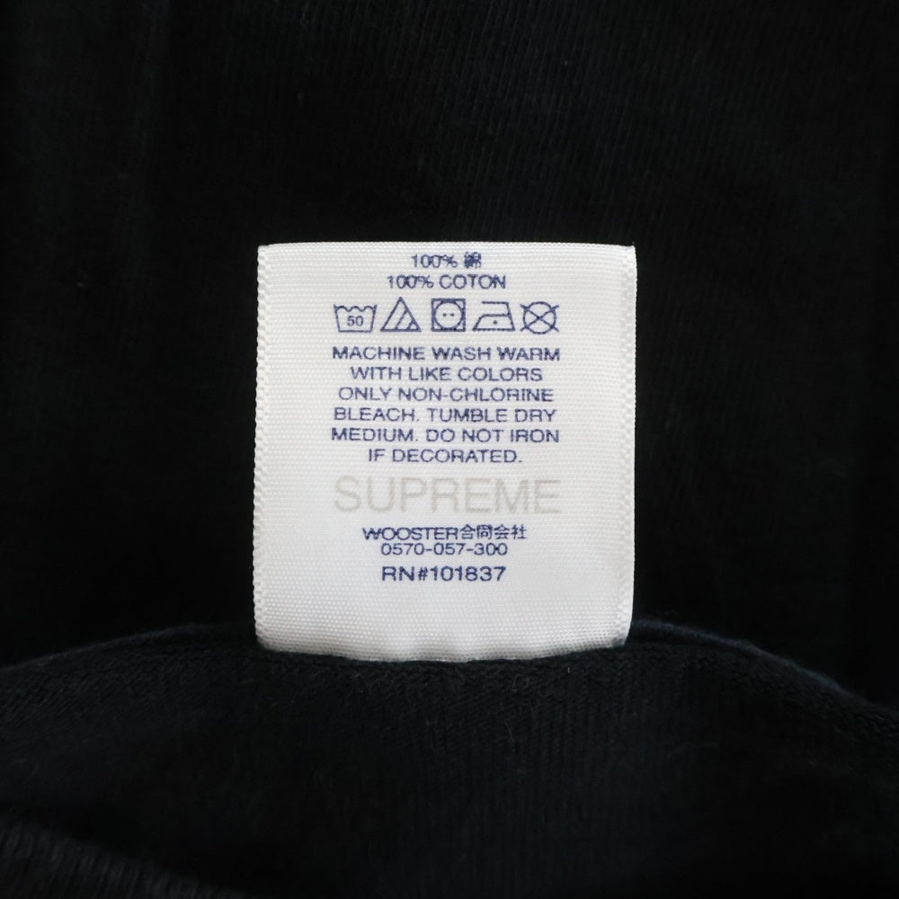 SUPREME(シュプリーム) 22SS ×BURBERRY Box Logo Tee バーバリー ボックスロゴ クルーネック半袖Tシャツカットソー ブラック