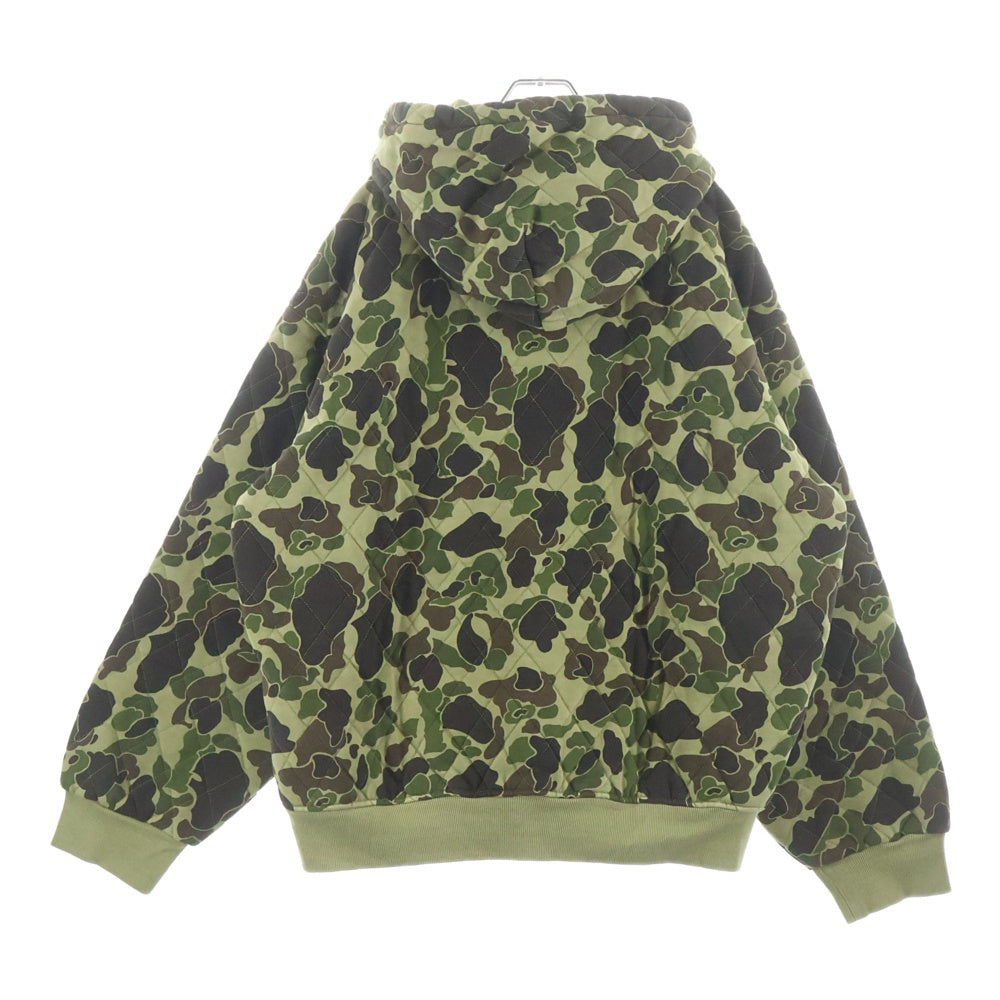 CARHARTT(カーハート) HOODED VISTA QUILTED SWEAT カモ柄 中綿キルティング フーデッドジャケット I035665 カーキ
