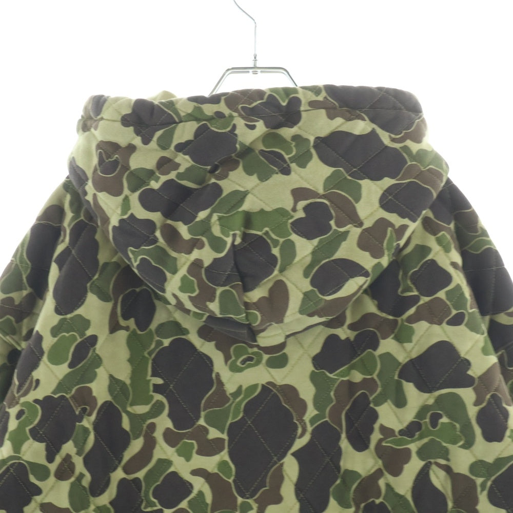 CARHARTT(カーハート) HOODED VISTA QUILTED SWEAT カモ柄 中綿キルティング フーデッドジャケット I035665 カーキ