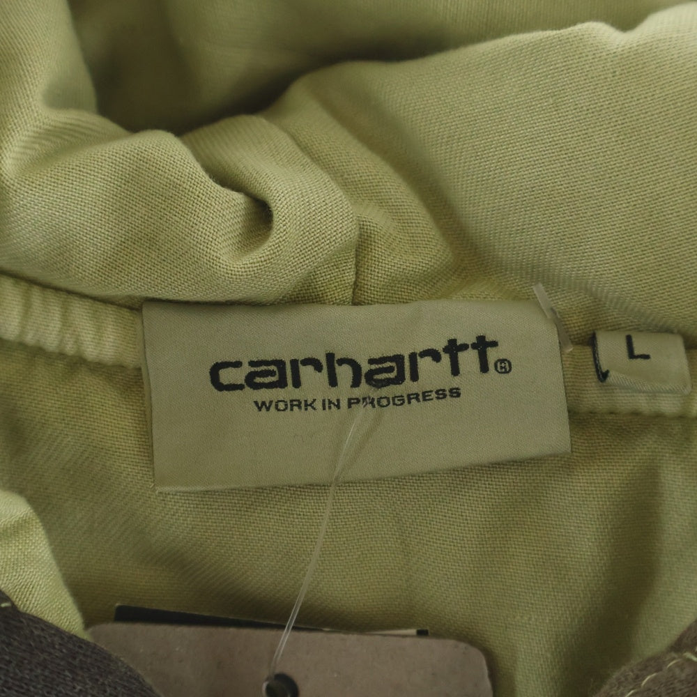 CARHARTT(カーハート) HOODED VISTA QUILTED SWEAT カモ柄 中綿キルティング フーデッドジャケット I035665 カーキ