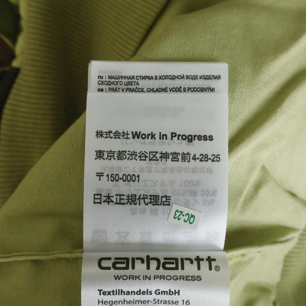 CARHARTT(カーハート) HOODED VISTA QUILTED SWEAT カモ柄 中綿キルティング フーデッドジャケット I035665 カーキ