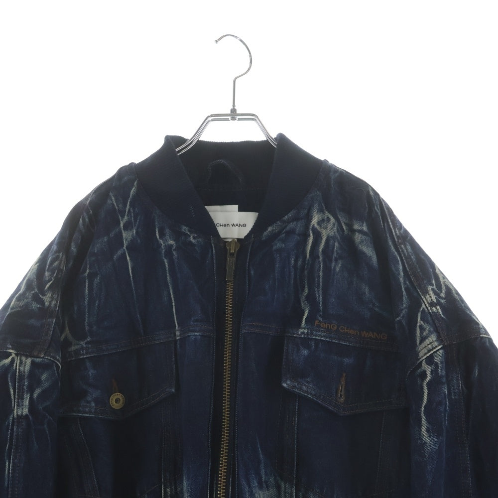 NO BRAND ノーブランド FENG CHEN WANG フェン チェン ワン ウォッシュド加工 デニムジャケット FUK20JK08 インディゴ NO BRAND(ノーブランド) FENG CHEN WANG フェン チェン ワン