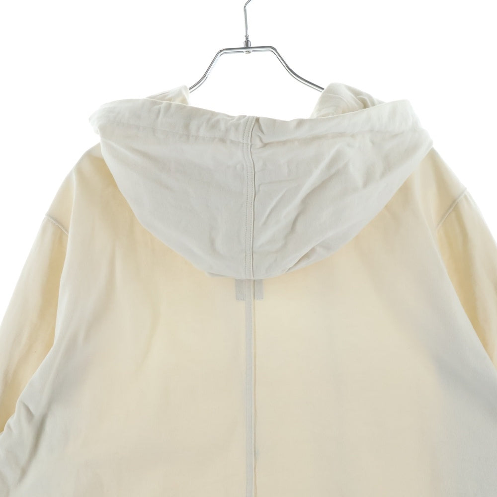 Rick Owens(リックオウエンス) 22SS FOGACHINE ライトウェイト ロングプルオーバーパーカー スウェット アイボリー RU01B12B5-BA