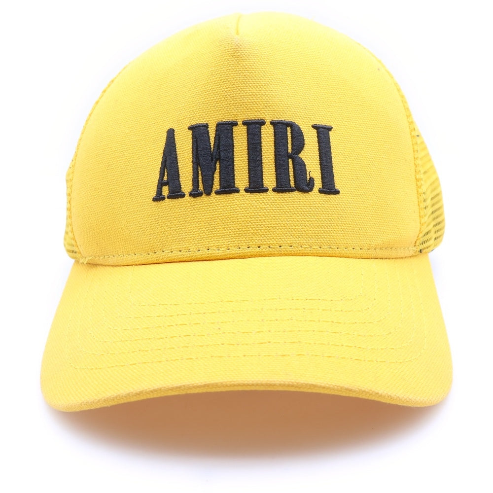 AMIRI(アミリ) フロントロゴ メッシュキャップ 帽子 イエロー
